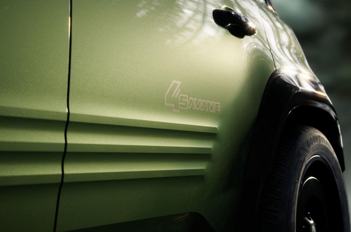 Renault 4 Savane 4x4 concept   4Savane side decal Renault 4 Savane 4x4 concept   4Savane side decal