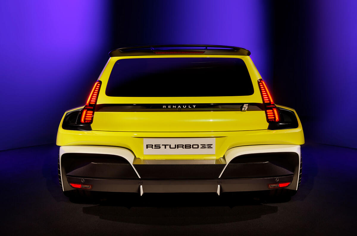 Renault 5 Turbo 3E rear Renault 5 Turbo 3E rear