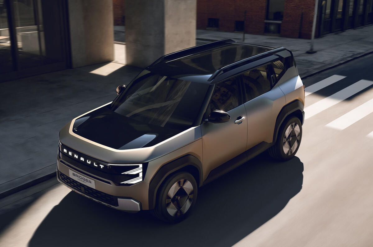 Renault Bridger front 3 4 raised