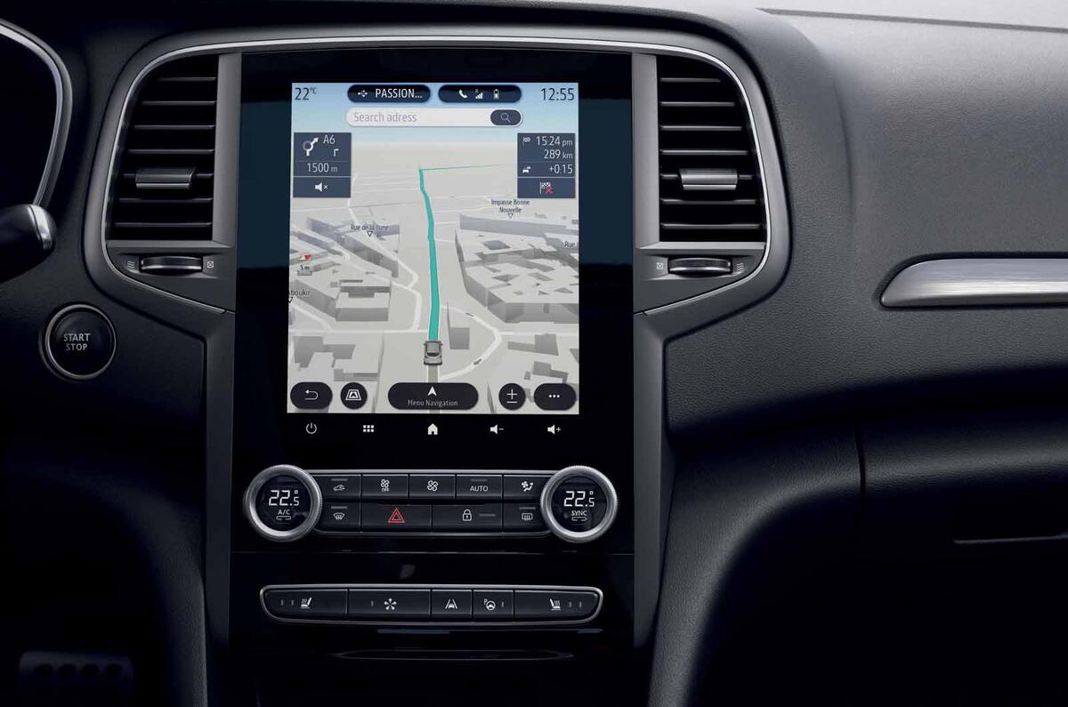 Renault Megane facelift touchscreen Renault Megane facelift touchscreen