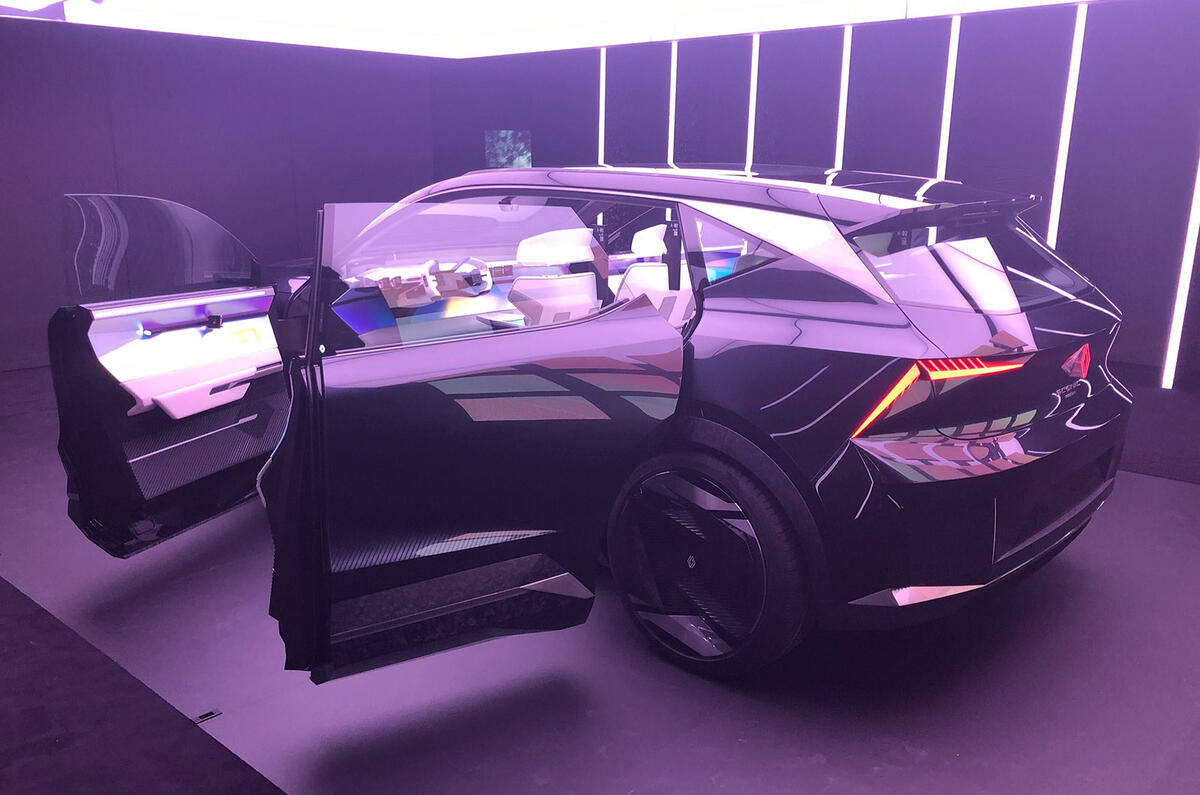 Renault Scenic concept rear view open doors Renault Scenic concept rear view open doors