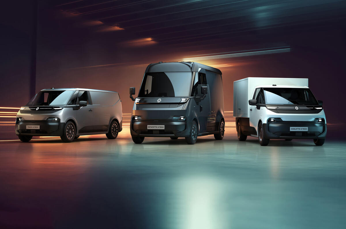 Renault Trafic E Tech electric   Renault Estafette E Tech electric   Renault Goelette E Tech electric