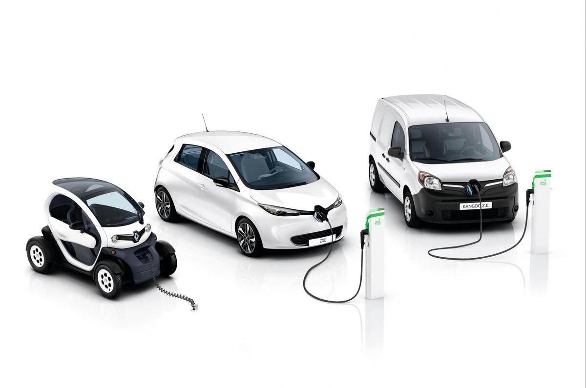 Renault Twizy, Zoe and Kangoo ZE
