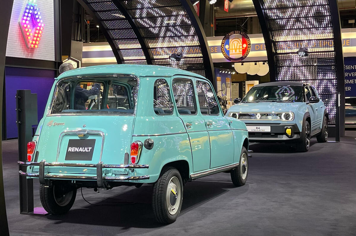 Retromobile 2025 Renault 4 old new Retromobile 2025 Renault 4 old new