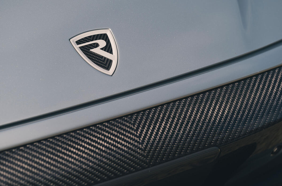 Rimac Nevera 2023 badge detail Rimac Nevera 2023 badge detail