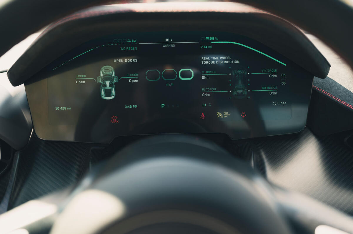 Rimac Nevera 2023 digital instruments Rimac Nevera 2023 digital instruments