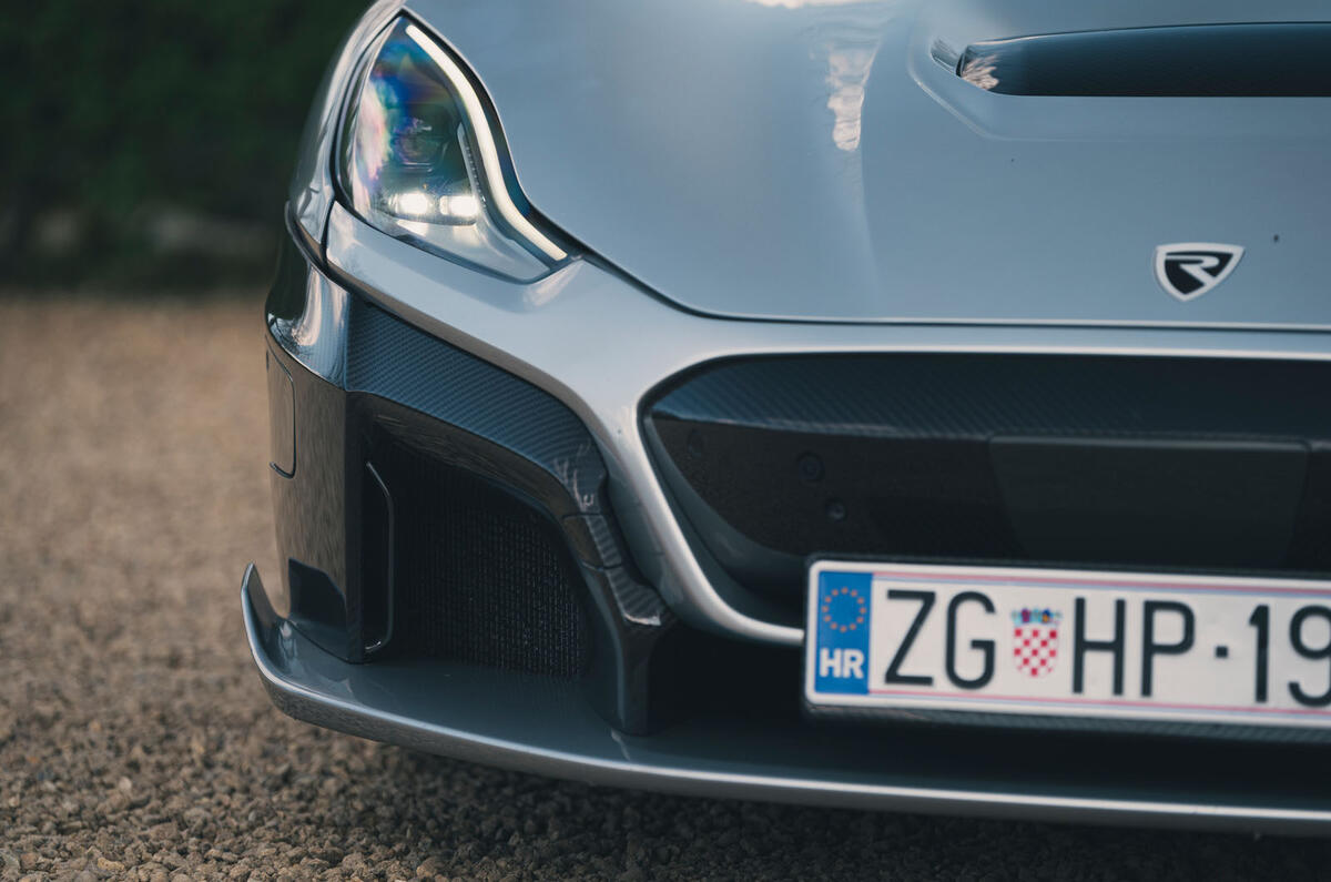 Rimac Nevera 2023 front bumper detail Rimac Nevera 2023 front bumper detail