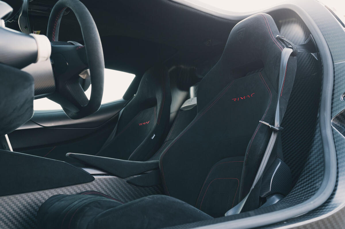 Rimac Nevera 2023 interior seats Rimac Nevera 2023 interior seats