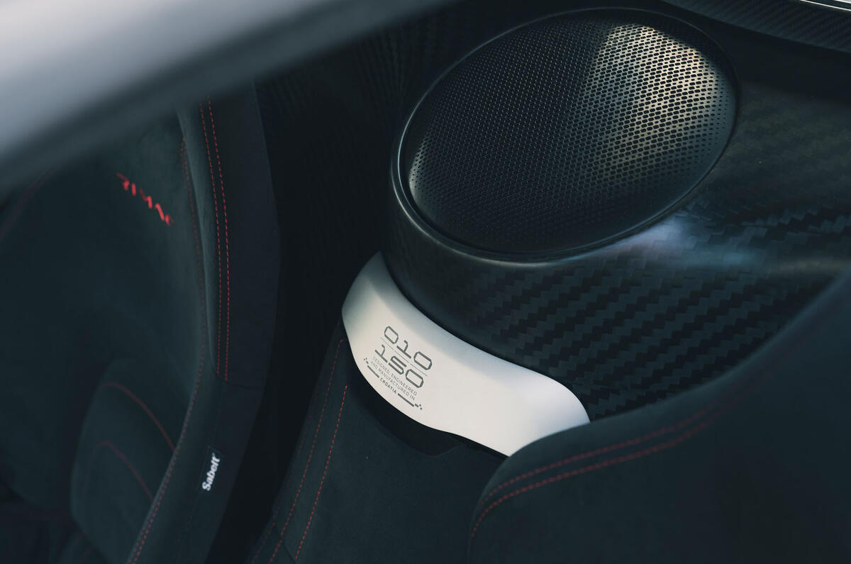 Rimac Nevera 2023 interior speaker Rimac Nevera 2023 interior speaker