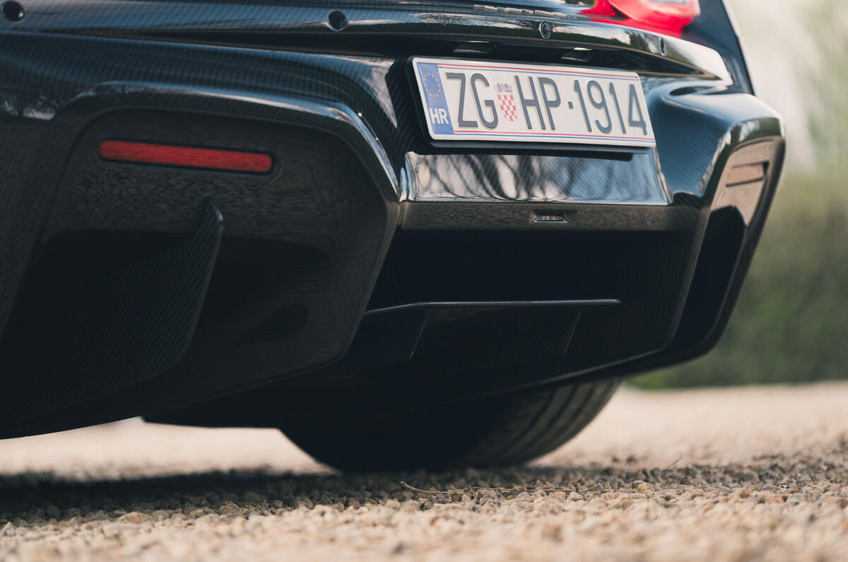 Rimac Nevera 2023 rear diffuser detail Rimac Nevera 2023 rear diffuser detail