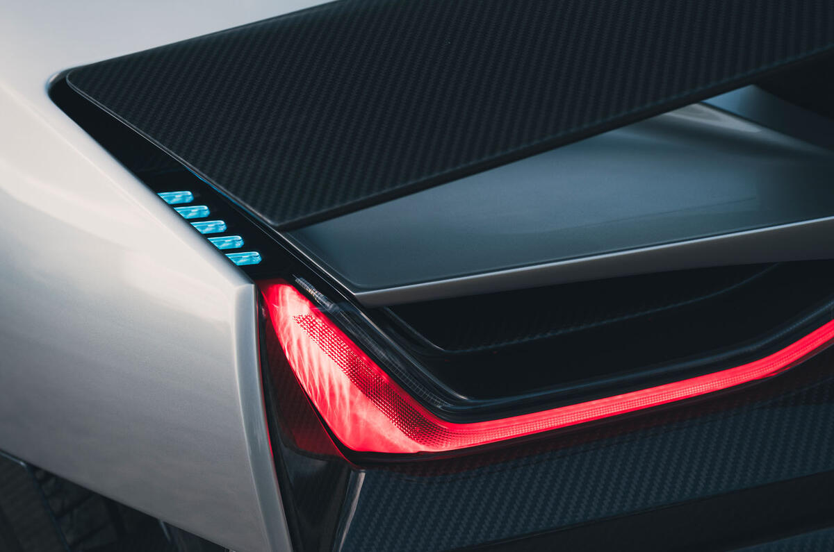 Rimac Nevera 2023 rear light detail Rimac Nevera 2023 rear light detail
