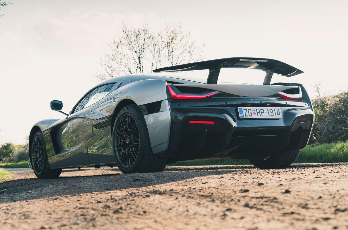 Rimac Nevera 2023 rear quarter static Rimac Nevera 2023 rear quarter static