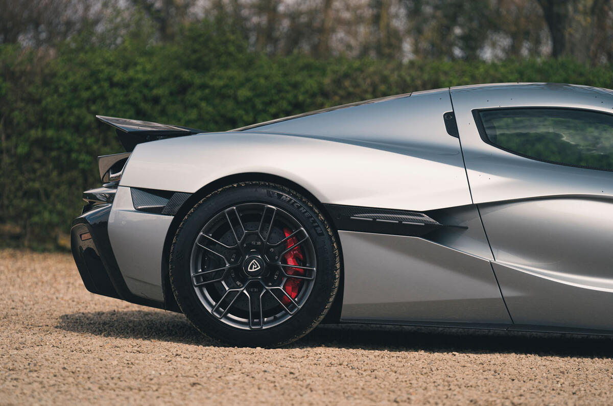 Rimac Nevera 2023 rear wheel static Rimac Nevera 2023 rear wheel static