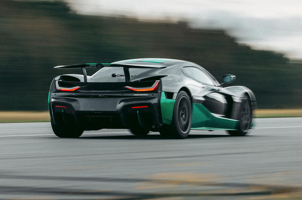 Rimac Nevera rear three quarter Rimac Nevera rear three quarter