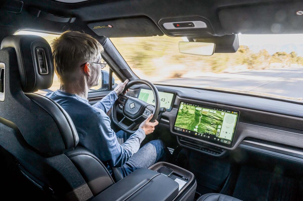 Rivian R1T interior OTS