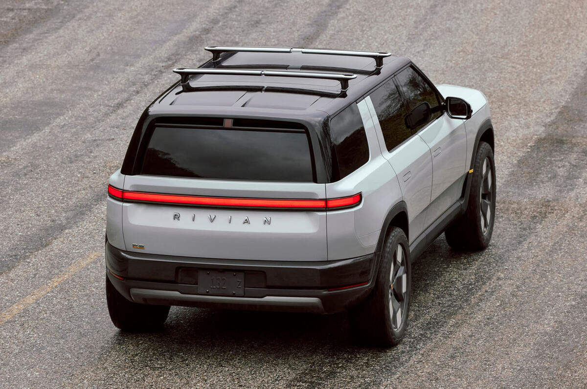 Rivian R2 rear quarter static Rivian R2 rear quarter static