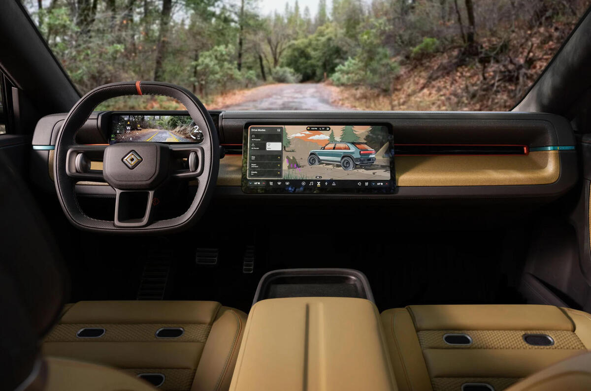 rivian r3x dashboard