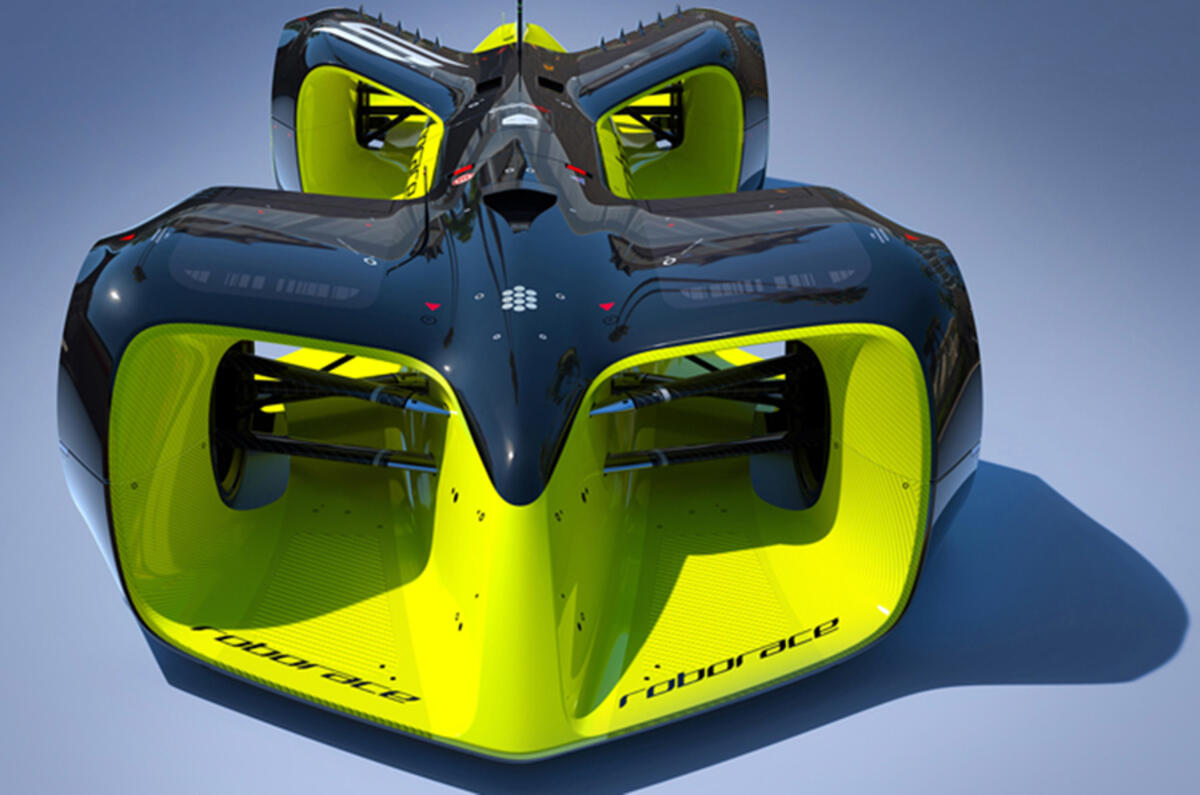 Autonomous Roborace vehicle