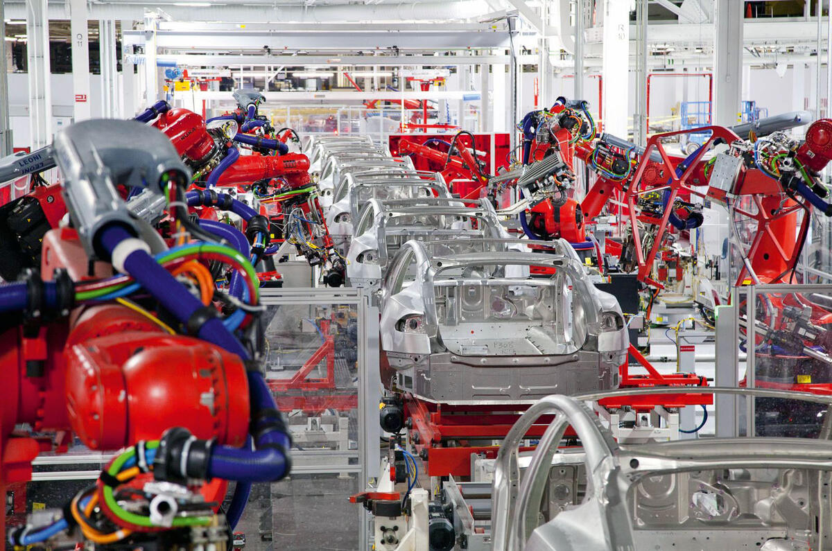 Tesla production line, California