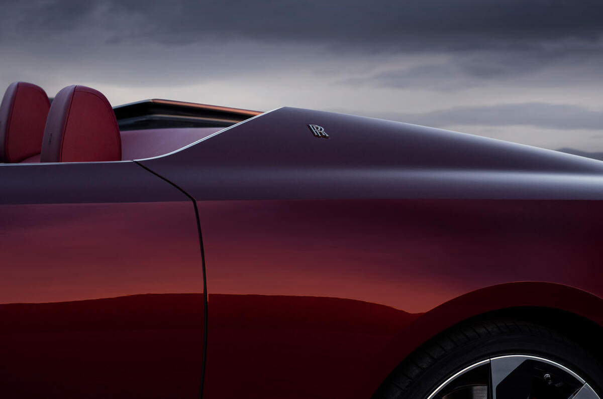 Rolls Royce Drop Tail La Rose Noir haunch Rolls Royce Drop Tail La Rose Noir haunch