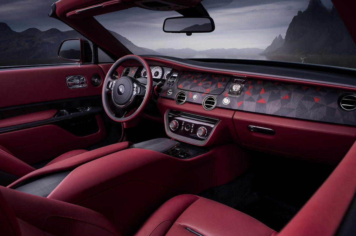 Rolls Royce Drop Tail La Rose Noir interior Rolls Royce Drop Tail La Rose Noir interior