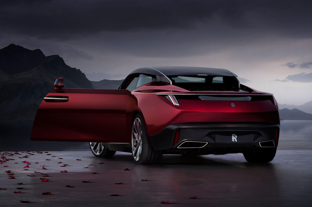 Rolls Royce Drop Tail La Rose Noir rear door open Rolls Royce Drop Tail La Rose Noir rear door open
