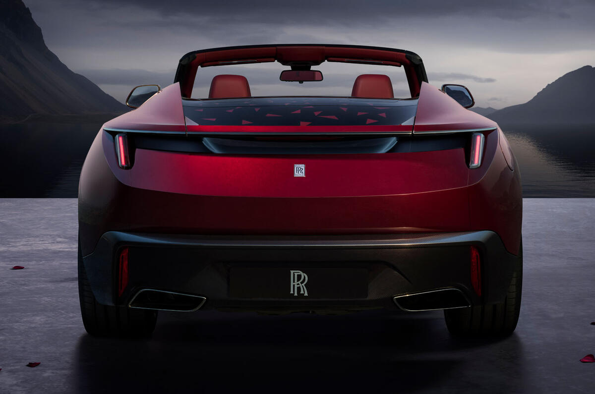 Rolls Royce Drop Tail La Rose Noir rear Rolls Royce Drop Tail La Rose Noir rear