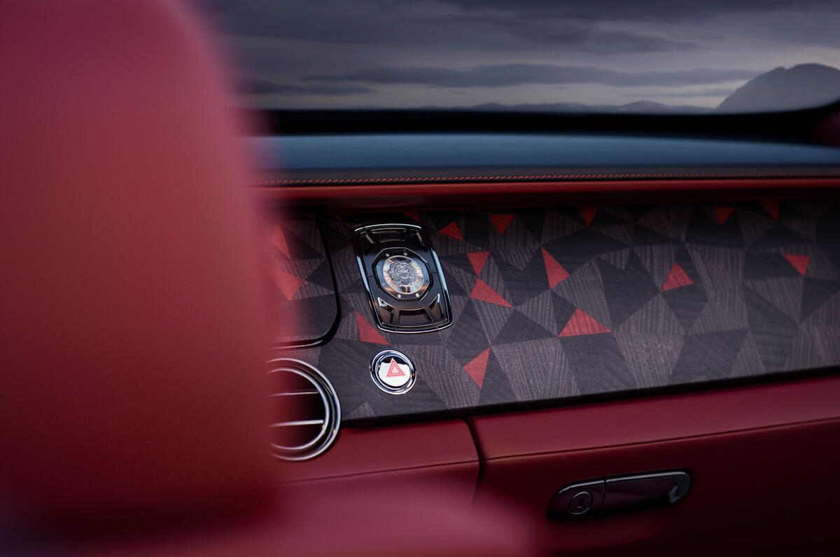 Rolls Royce Drop Tail La Rose Noir watch close Rolls Royce Drop Tail La Rose Noir watch close