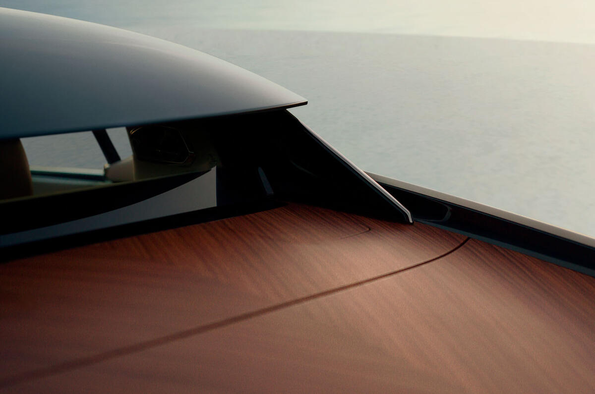 Rolls Royce Droptail Arcadia roof detail Rolls Royce Droptail Arcadia roof detail