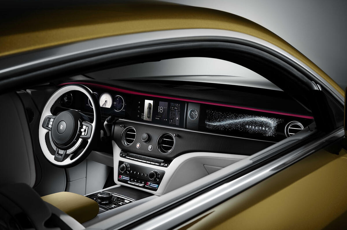 Rolls Royce Spectre interior shot Rolls Royce Spectre interior shot