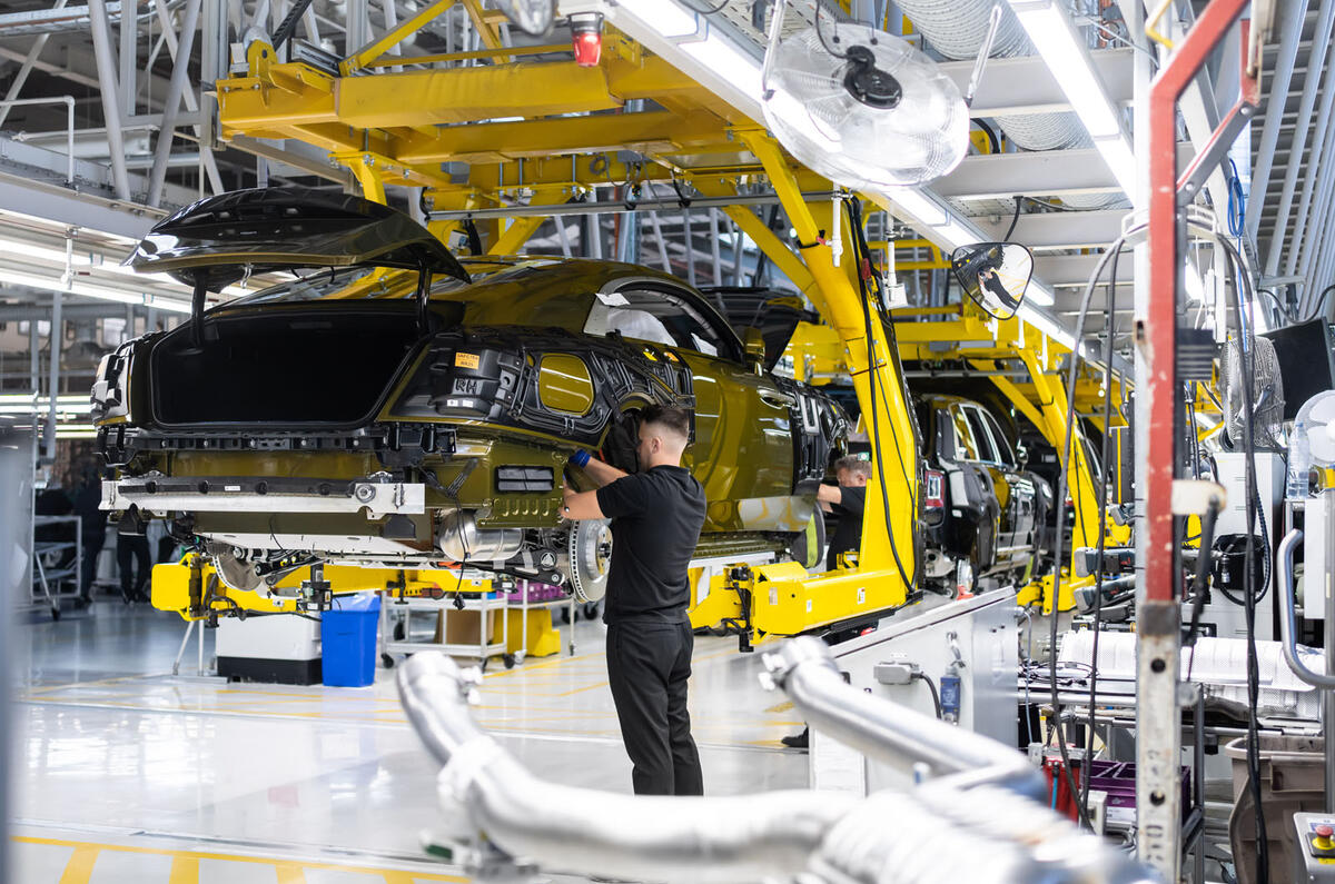 Rolls Royce Spectre production line