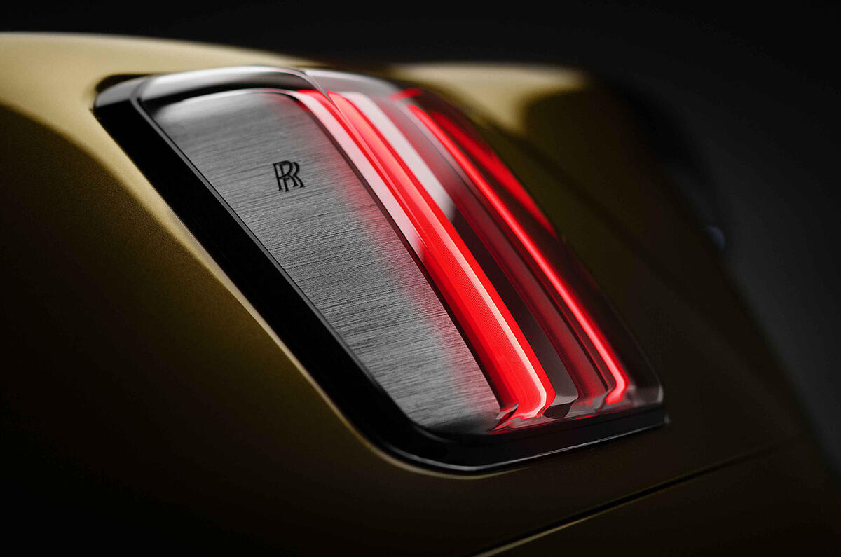 Rolls Royce Spectre tail lamp detail Rolls Royce Spectre tail lamp detail