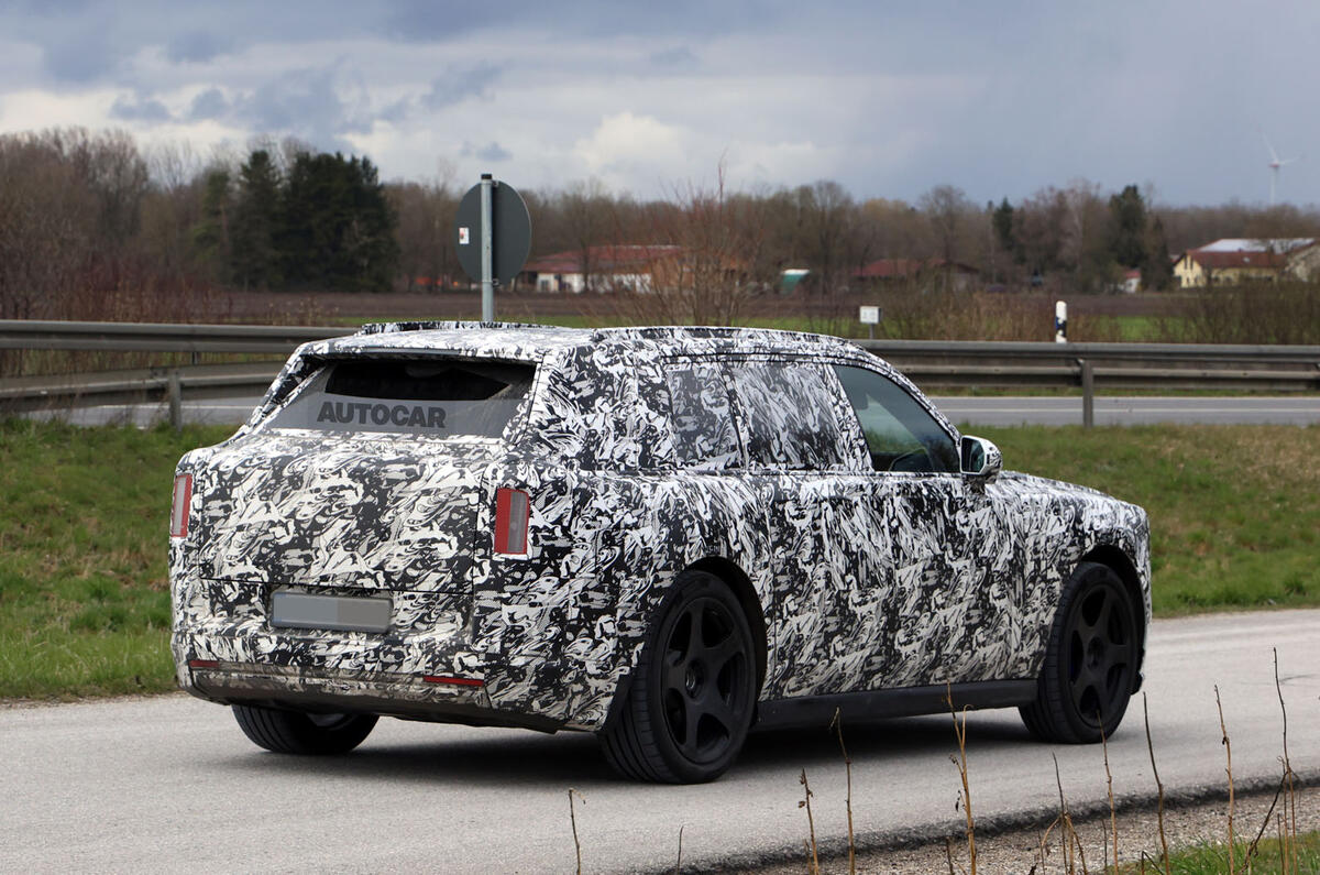 Rolls Royce EV SUV rear