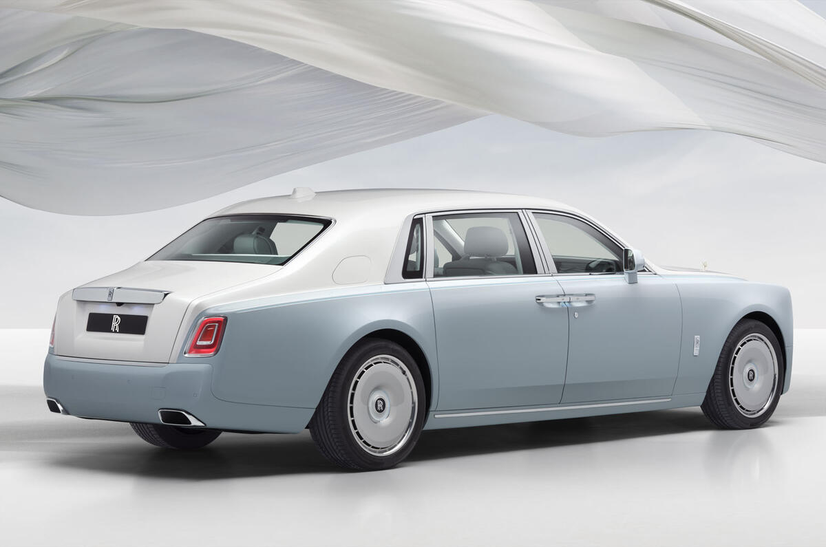 Rolls Royce Phantom rear three quarters Rolls Royce Phantom rear three quarters