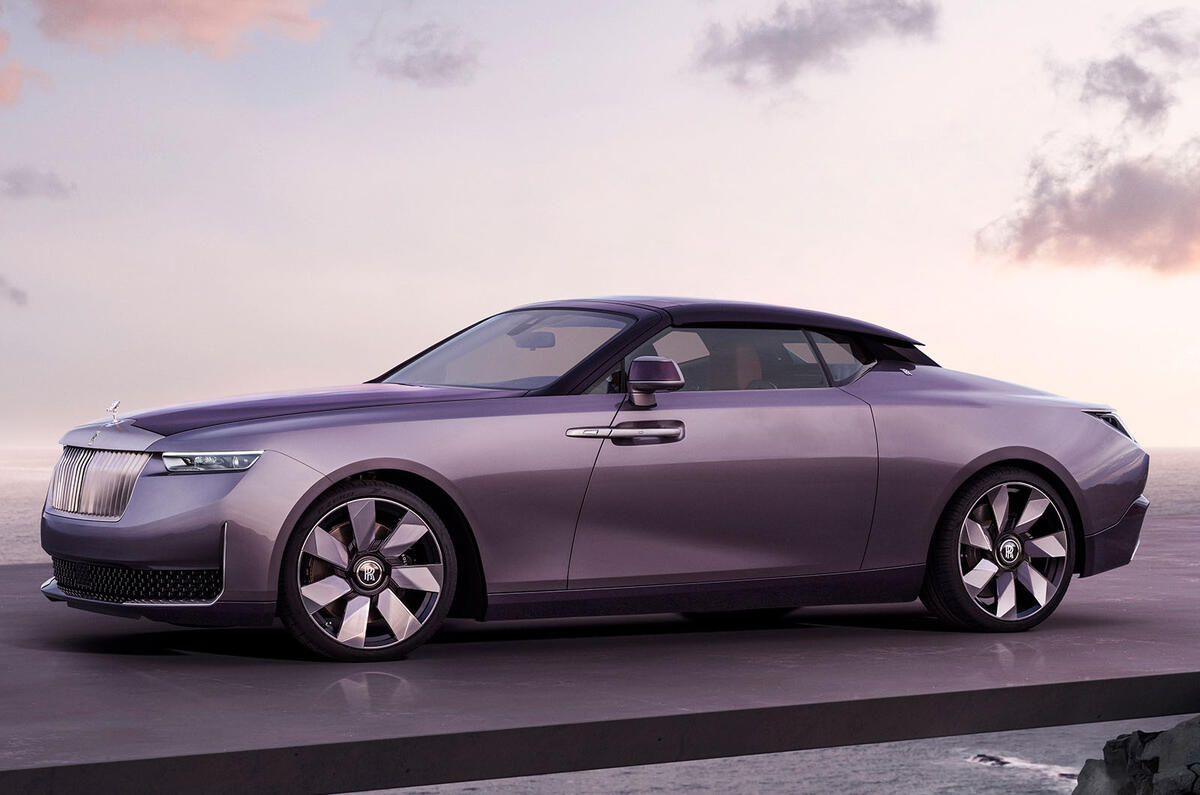 Rolls Royce Amethyst Drop Tail front three quarter static