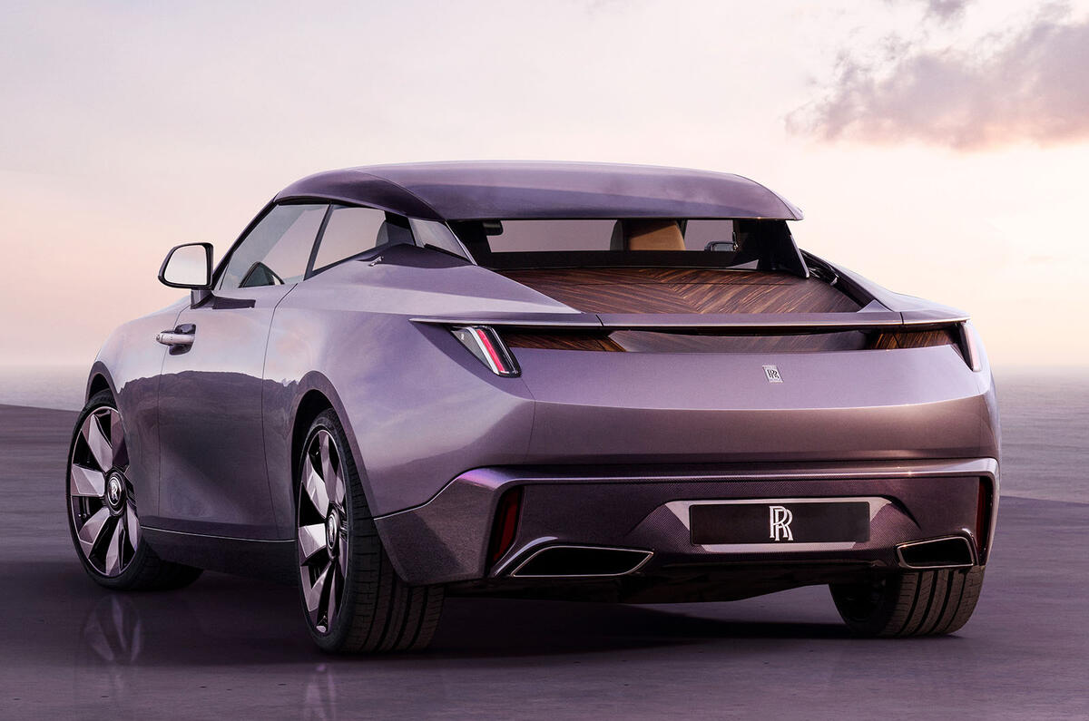 Rolls Royce Amethyst Drop Tail rear three quarter Rolls Royce Amethyst Drop Tail rear three quarter