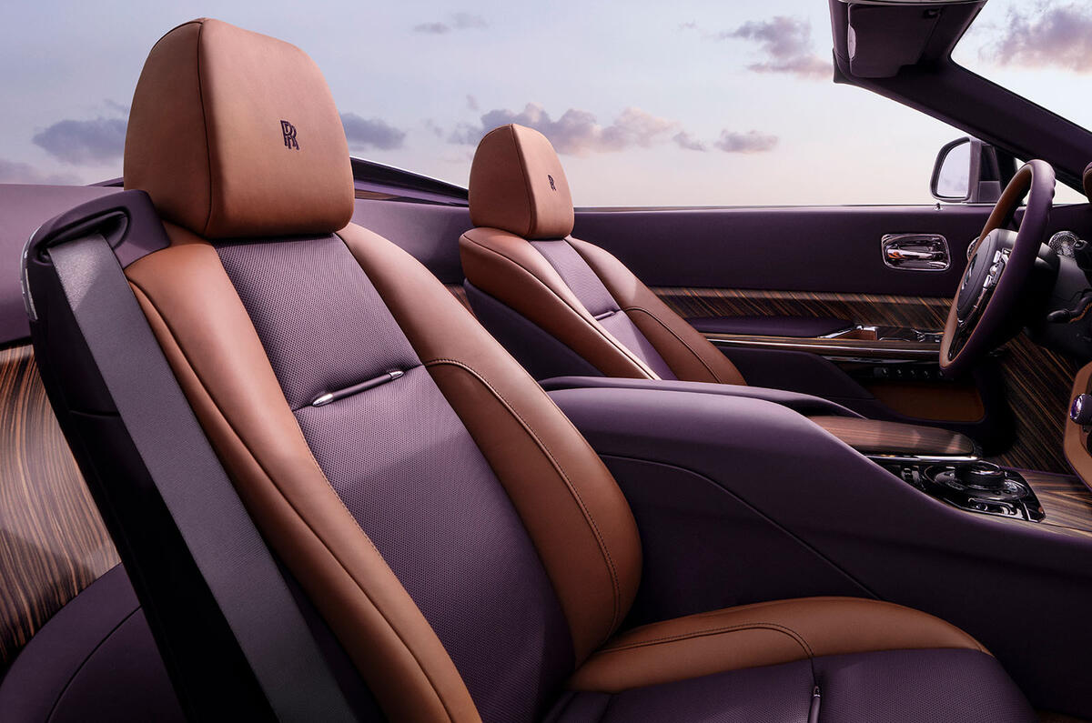 Rolls Royce Amethyst Drop Tail seats Rolls Royce Amethyst Drop Tail seats