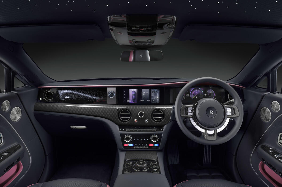 Rolls Royce Black Badge Spectre interior front Rolls Royce Black Badge Spectre interior front