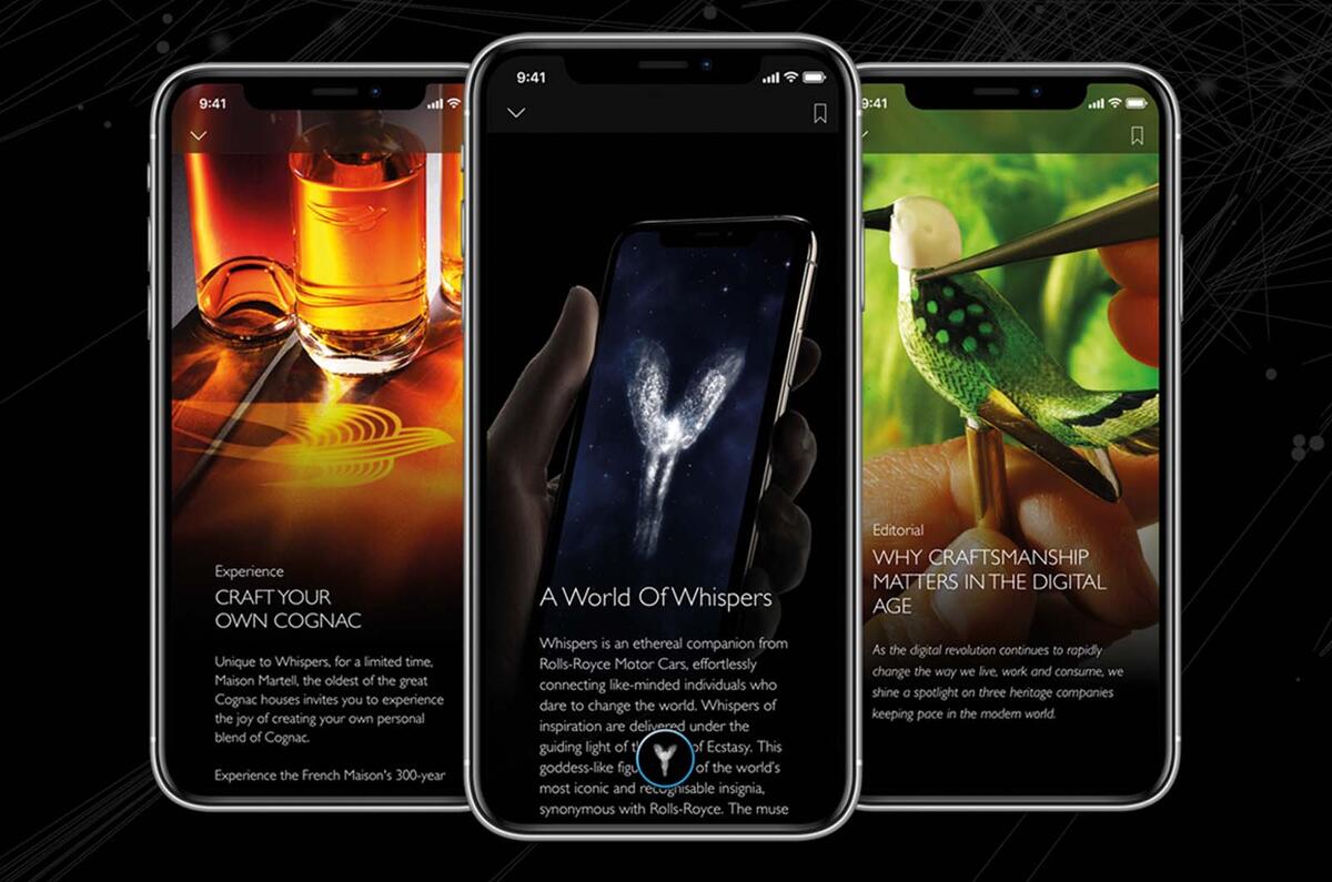 Rolls Royce whispers app