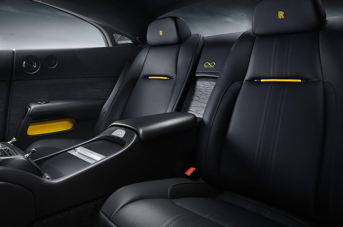 Rolls Royce Wraith Black Arrow rear seats Rolls Royce Wraith Black Arrow rear seats