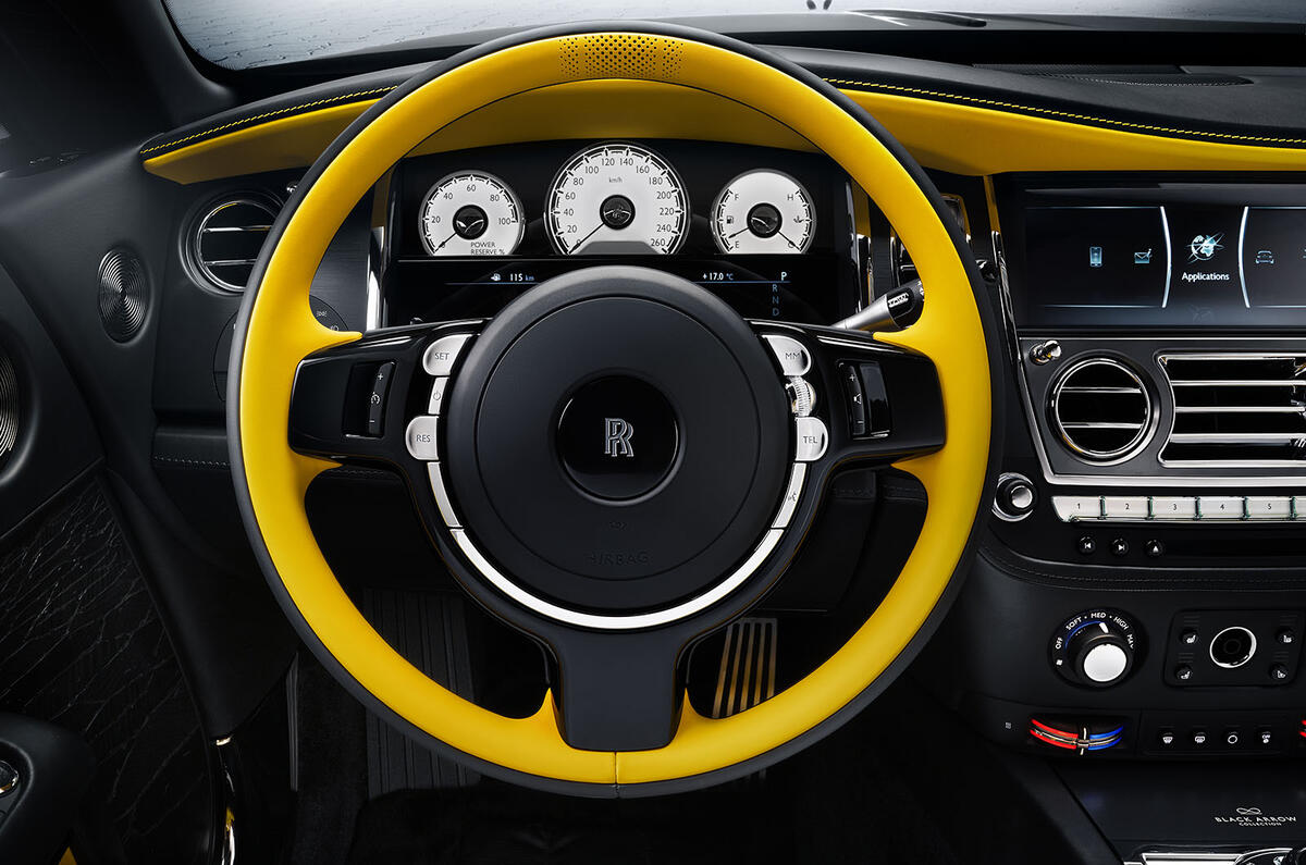 Rolls Royce Wraith Black Arrow steering wheel Rolls Royce Wraith Black Arrow steering wheel