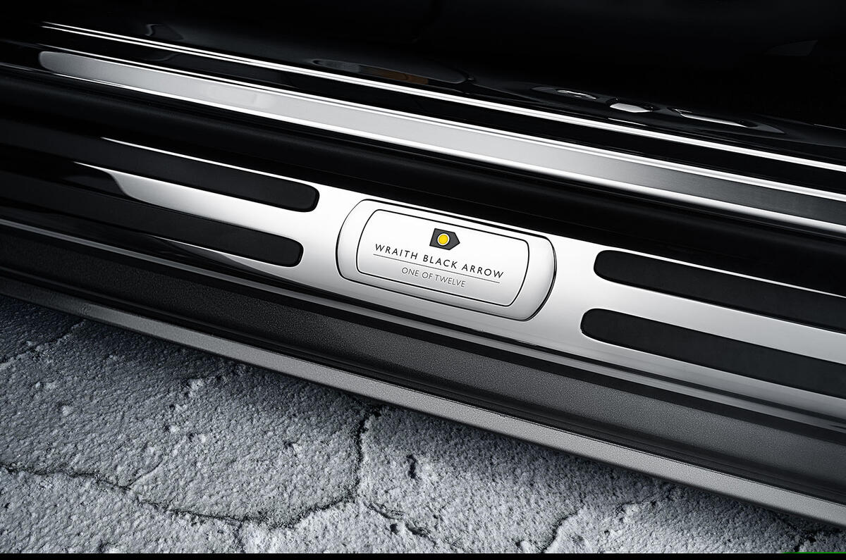 Rolls Royce Wraith Black Arrow treadplates Rolls Royce Wraith Black Arrow treadplates