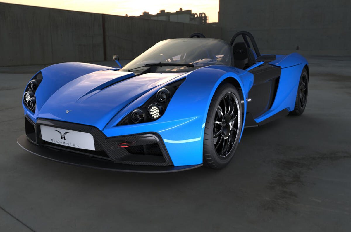 Updated Elemental RP1 road car produces 1000kg of downforce