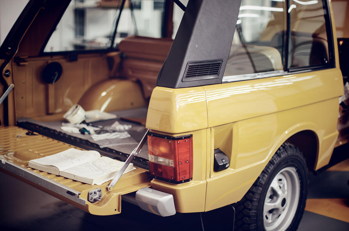 1978 two-door Range Rover boot