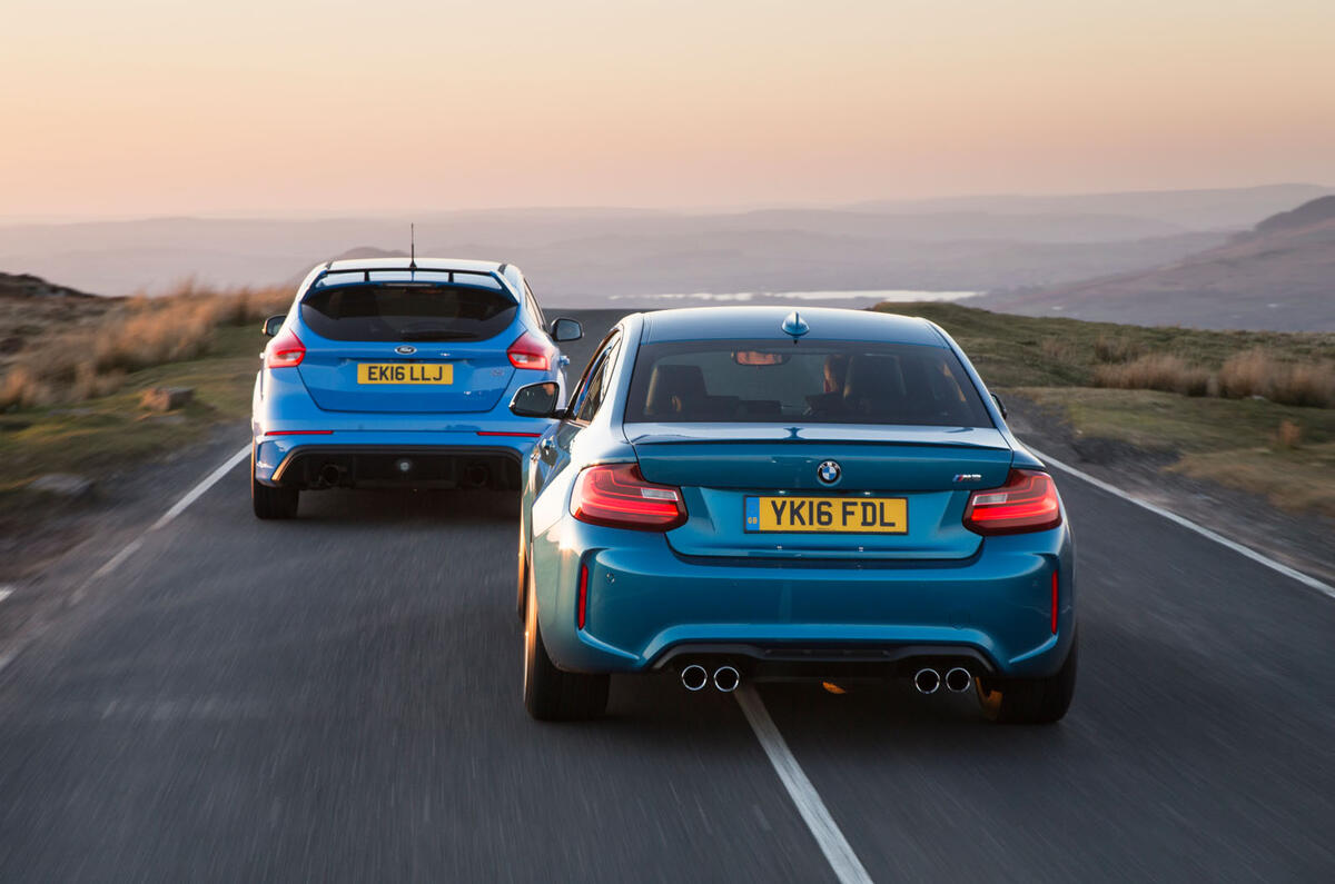 BMW M2 versus Ford Focus RS