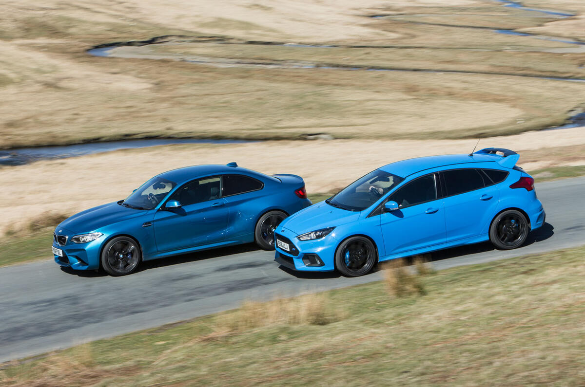 BMW M2 versus Ford Focus RS