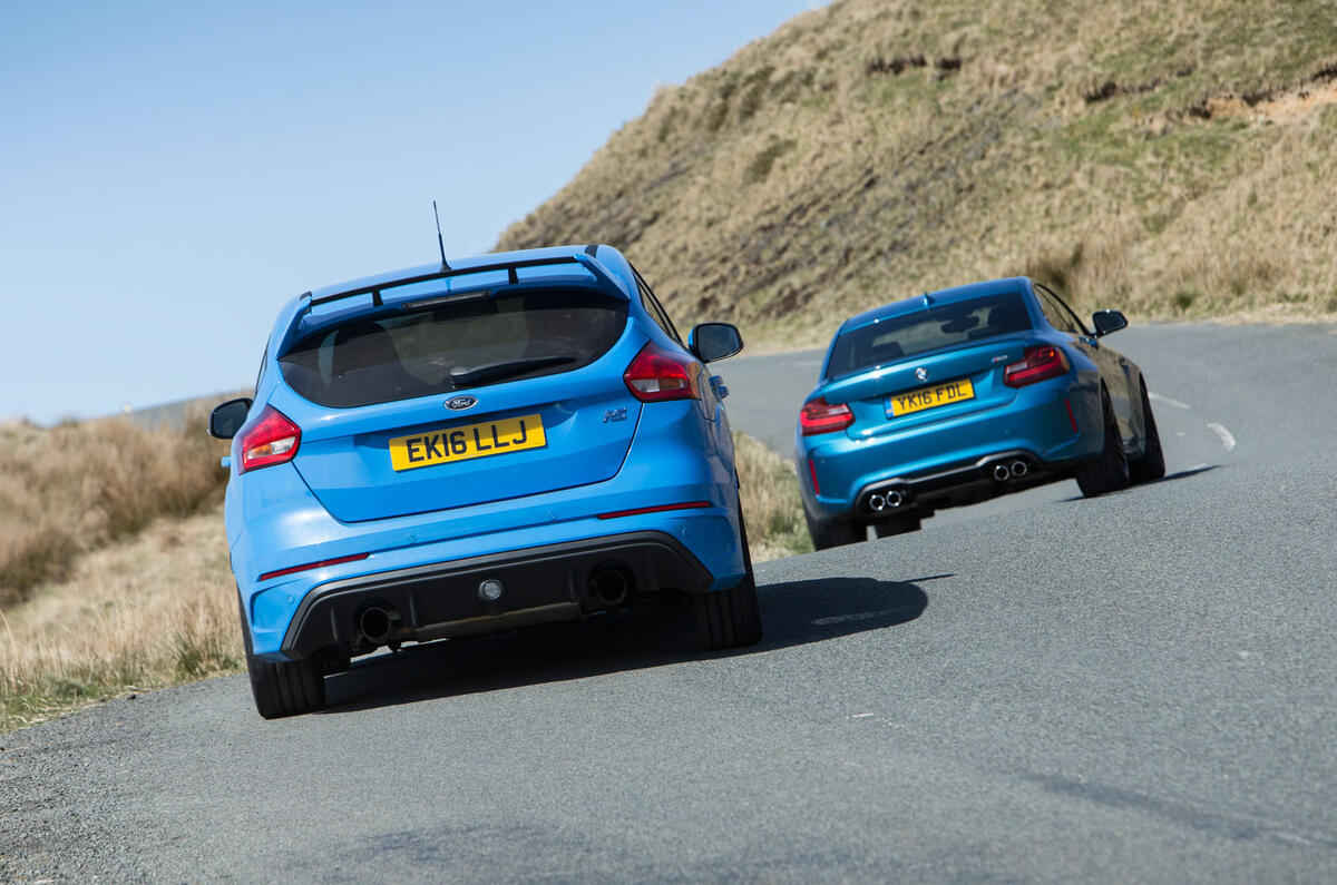 BMW M2 versus Ford Focus RS