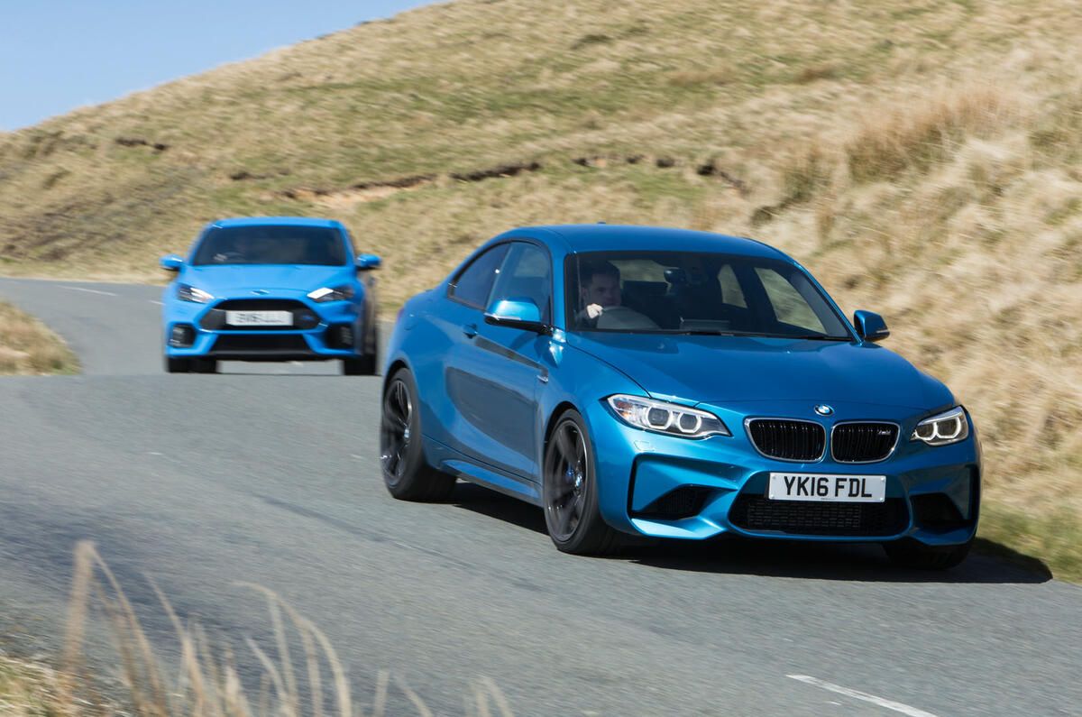BMW M2 versus Ford Focus RS