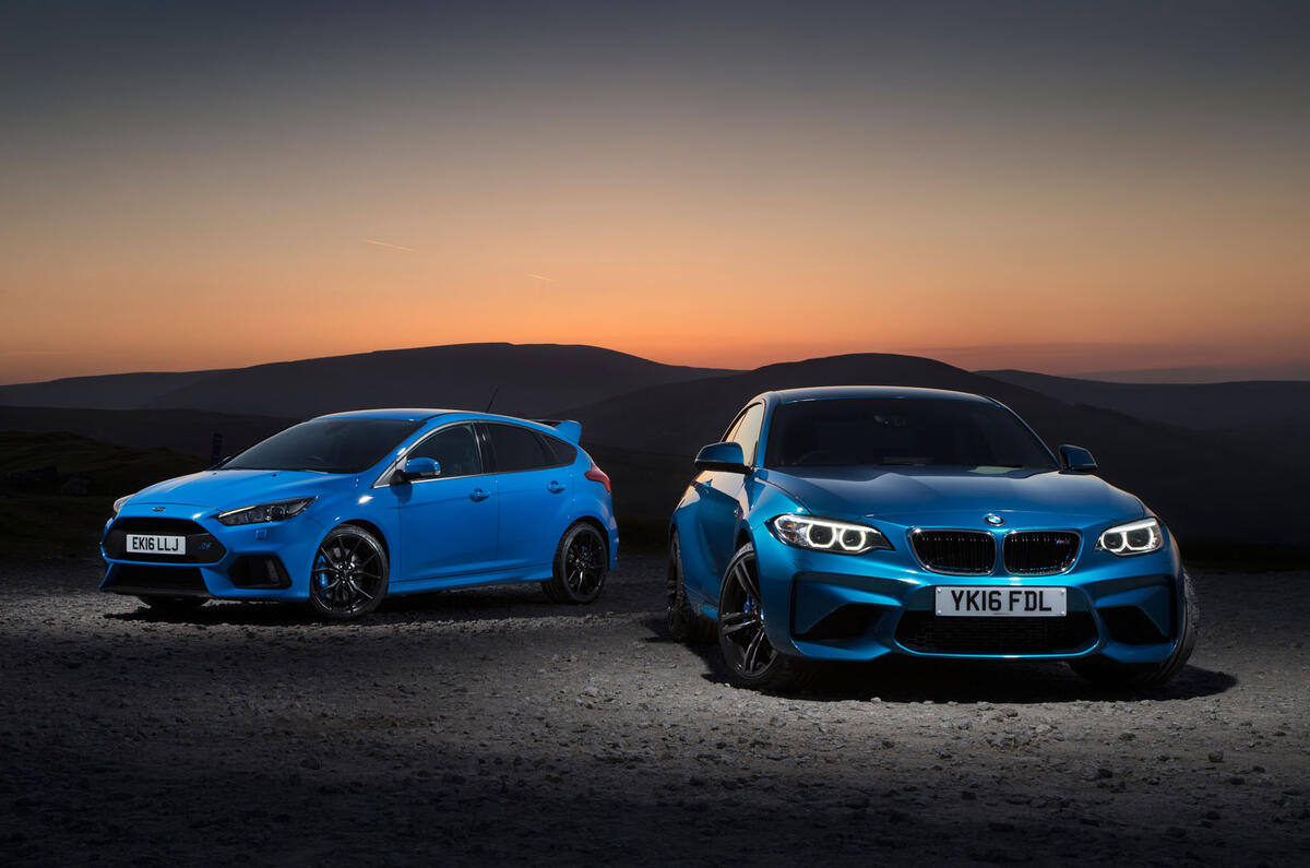 BMW M2 versus Ford Focus RS