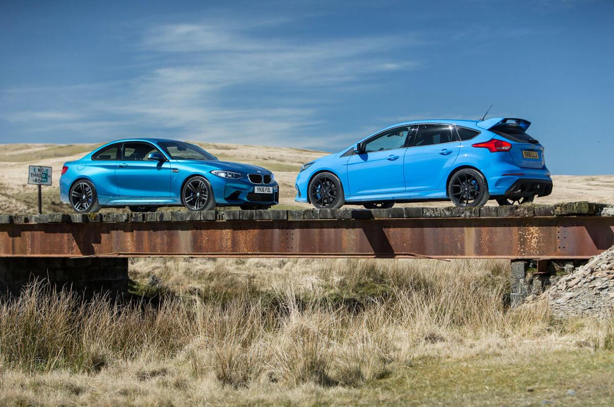 BMW M2 versus Ford Focus RS
